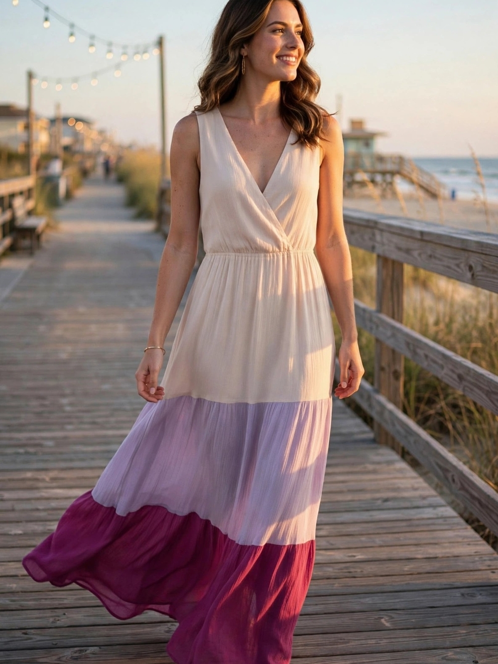Flying Tomato Colorblock Maxi Dress Size Small